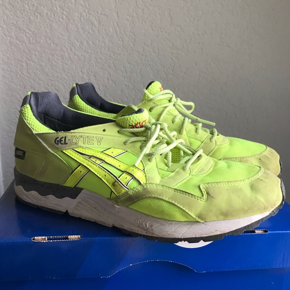 lime green asics